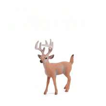 Simulation Christmas Forest Elk, Reindeer, White-Tailed Deer Animal Display Model Set Toys, Desk Display Solid Animal Model Reindeer