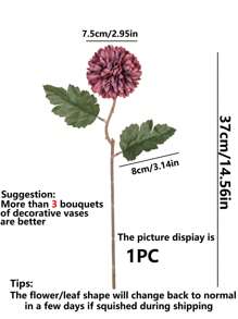 1 buc/3 buc/40 buc flori artificiale de crizantemă cu bile, buchete de mătase, plante artificiale pentru vază de nuntă de toamnă, pentru decorațiuni pentru sufragerie și dormitor, accesorii pentru festivaluri și petreceri de ziua de naștere, decorațiuni pentru grădină în aer liber, toamnă.