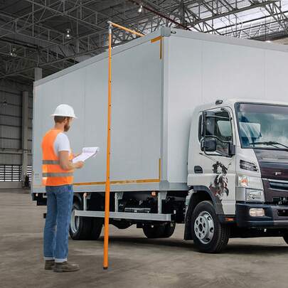 Bazargame Load Height Measuring Rod, Telescopic Height Measuring Rod (3.71-20ft), Vehicle Height Detection Tool