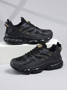 Sneakers For Men's Shoes Stylish Men Sports Shoes Lace-Up Shoes Shoes Personalized Black Street Casual Shoes