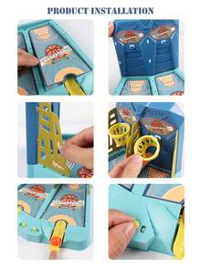 NEUSNEY 2-Player Tabletop Basketball Game, Mini Finger Flick Shooting Toy, Interactive Parent-Child Puzzle Game, Gift For Boys & Girls, Random Accessories Included - Multicolor - View 11