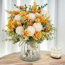 5-headed Chrysanthemum-yellow