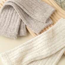 1双装 - 羊毛及膝袜冬季保暖长腿套男士保暖加厚双针保护膝盖防寒防冻适合体重176-484磅的男士 - 彩色 - 查看 8