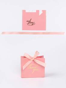 10 chiếc, Túi quà cảm ơn nhỏ 4,5x1,8x3,9 inch, Túi quà mini có nơ, Túi quà giấy họa tiết màu hồng, Thích hợp, Túi quà giấy nhỏ in lá vàng, Túi kẹo mini, Túi quà giấy nhỏ in lá vàng, Túi kẹo mini cho sinh nhật, Quà tặng Ngày của Mẹ, Quà tặng, Tiệc cô dâu, Đồ dùng cho tiệc tốt nghiệp - Hồng - Xem 11