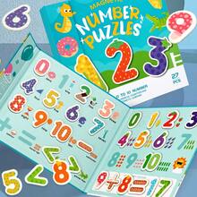 Kinder Papier-basierte Aufklärungskognitive Spielsachen, Magnetische digitale Rechenunterrichtshilfen, Baby Intelligenz Frühkindliche Bildung Trainings Spiele.