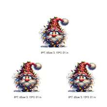 1 pieza/2 piezas/3 piezas Patrón de impresión por transferencia de calor de gnomo navideño - Ideal para personalización de ropa DTF en vaqueros, camisetas y manualidades en mochilas, decoración de bolsas de lona