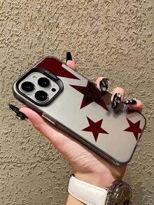 1pc Black Pentagram Pattern Full Body TPU Shockproof Phone Case Compatible With Apple 16 15 14 13 12 11 Pro Max, Series Waterproof Anti-Fall Scratch Resistant - 款式5(1pc) - 查看 4