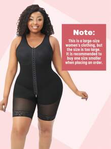 larrycard One Piece Butt Lifter Plus Size Shapewear Women Postpartum Recovery Compression Tummy Control Garment Shapewear