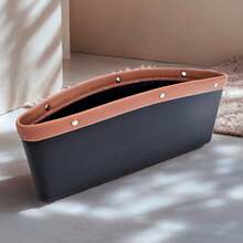 1/2pcs Leather Car Seat Gap Storage Box, Universal Anti-Drop Anti-Slip Car Armrest Side Organizer Box, Car Phone Key Coin Card Storage Bag, 2024 Car Interior Accessories Organizer, Dual Compartment Design, No Installation Required - Multicolor - View 14