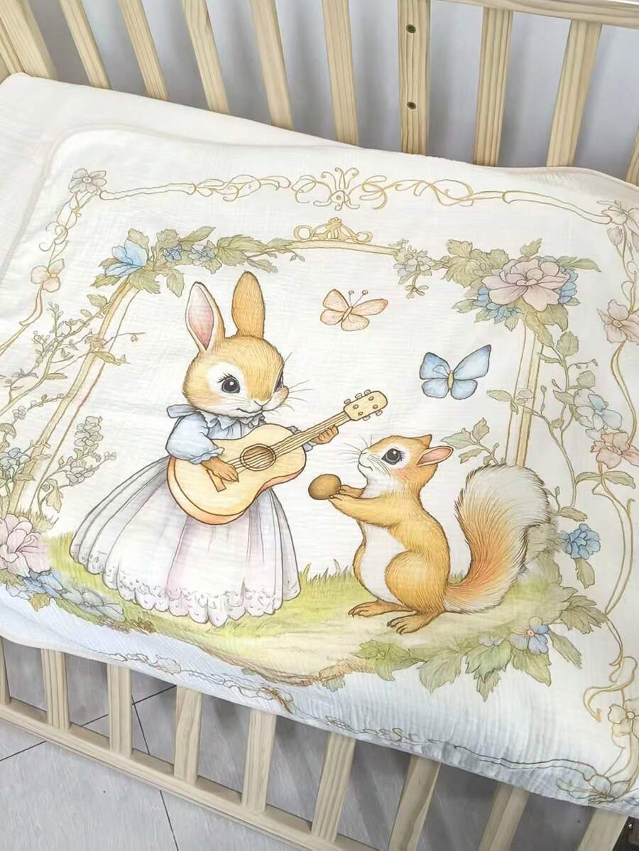 1件柔软透气婴儿襁褓毯 80*80厘米，复活节主题 - 彩色 - 查看 1