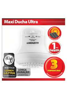 Lorenzetti Maxi Ducha Ultra White Wall-Mounted Electric Shower 127V/5400W - 查看 3