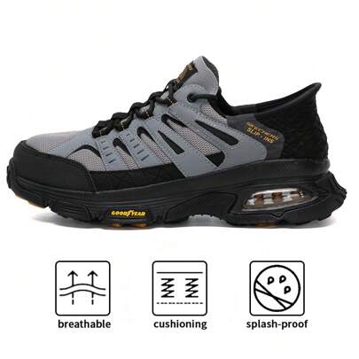 Skechers Herrskor med dämpning och andningsförmåga, löparskor för city, utomhusbruk, vandring, 237322C