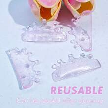 Lomansa 2 Pairs Eyelash Lift Pads, High Adhesiveness, Super Elasticity, Reusable After Cleaning, Suitable For Various Lash Lengths, Soft And Stretchable, Easy To Use, Suitable For Eyelash Salons And DIY