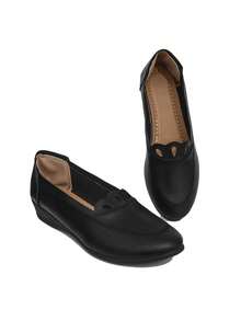Neue lässige Slip-On Schuhe, Oma-Schuhe, Schaukelstuhl-Schuhe, Alltagsschuhe für Frauen - Schwarz - Übersicht 6