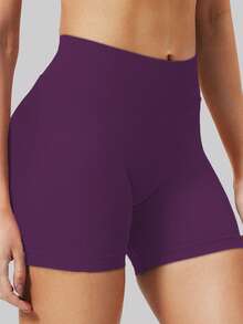 Women's High Waist Seamless Yoga Shorts - Stretchy Butt Lifting, Suitable For Running, Fitness And Outdoor Activities | Fashionable Appearance | Stretchy Fabric