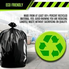 50 Pack Heavy Duty Leak-Proof Tear-Resistant Multi-Size Black Trash Bags - Durable Plastic Commercial/Hospital For Supermarkets, Hospitals, Outdoor Yard Waste, Food Storage And Recycling | Outdoor Waste Disposal Solutions | Strong And Durable Trash Bags 3.28*3.94ft - 黑色 - 查看 3