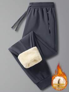 Women'S Thermal Lined Sports Pants, Warm, Fashionable, Versatile, Ankle-Tied, Thick, Thermal Lined, Autumn/Winter Tights