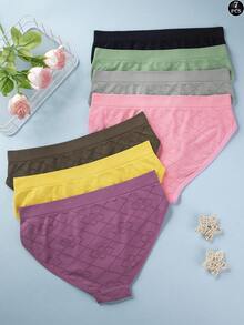 7 Stücke/Pack nahtlose bedruckte Unterwäsche, bequeme weiche Hipster Höschen für Frauen