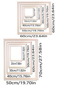 1 pièce de cadre photo en bois assemblé par mortaise et tenon de couleur bois naturel / Cadre photo en bois fait main DIY / Cadre photo en bois de tailles multiples / Cadre photo en bois de grande taille - Multicolore - Voir 10