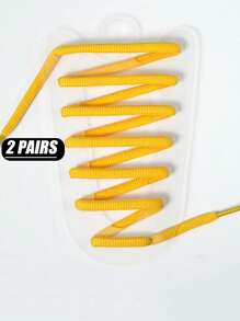 120厘米长户外运动鞋椭圆形鞋带，时尚百搭跑鞋纯色鞋带，经典百搭编织涤纶鞋带，2双鞋带