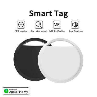 Rastreador antirrobo inteligente con GPS, posicionamiento en tiempo real, sin necesidad de instalación, apto para mascotas, bolsos, equipaje, bicicletas y coches. Compatible con la aplicación "Find My" del sistema iOS. Seguro y antirrobo (solo iOS).