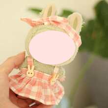 仅含一件连衣裙，不含娃娃，粉色格子裙套装，适合17厘米娃娃。 - 彩色 - 查看 5