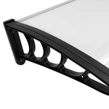 Canopy For Front Door, 200 * 90cm, Transparent Pent Arch Canopy, Transparent Extremely Weather-Resistant, Protects Against Rain, Snow And UV Rays