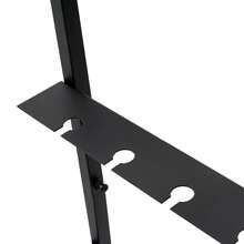 Soporte para Copas de Champán para Fiestas, Expositor de Metal de 5 Niveles para Copas de Champán, Soporte para Copas de Vino con Ruedas Giratorias - Oro - Ver 4