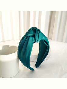 1/2/4pcs French Cross-Border Europe And The United States New Headband With INS Texture Satin Headdress Hair Clip Wide-Brimmed Knot Hair Band To Go Out With A Party Trip ,Hair Hoop Hairband For Women Hair Accessories Head Accessories,Summer,Holiday,Travel - Multicolor - View 12