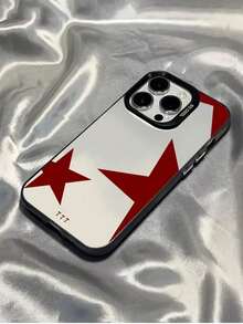 1pc Black Pentagram Pattern Full Body TPU Shockproof Phone Case Compatible With Apple 16 15 14 13 12 11 Pro Max, Series Waterproof Anti-Fall Scratch Resistant - 款式3(1pc) - 查看 2