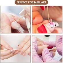 Dublu cap mâner din lemn mic ascuțit curățare tampon tampon de curățare de unică folosință uz casnic machiaj remover gene Extender machiaj remover ojă instrument de curățare