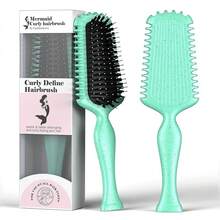 Curly Hair Brush Volume Curly Defining Brush For Effortlessly Detangling Shaping And Styling Curls, Curl Brushes Suitable For All Wet Or Dry Hair Types, Gifts Idea For Women And Men (Green) - Green - View 10