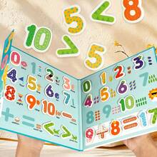 Kinder Papier-basierte Aufklärungskognitive Spielsachen, Magnetische digitale Rechenunterrichtshilfen, Baby Intelligenz Frühkindliche Bildung Trainings Spiele.