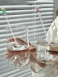 5/10pcs Acrylic Drink Stirrers/Stirring Spoons For Cocktail/Martini Mixing, Bar Party Tableware Decorations Household Cute Long-Handled Spoon,For Dessert, Heat-Resistant Creative Stirring Stick Spoon, Kitchen, Christmas Gift(Random Style)