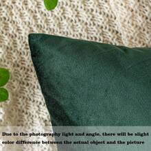 1pc Dutch Velvet Pillowcase Cover - Dark Green - View 3