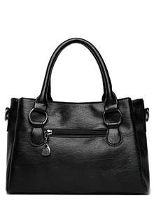 KAIDIFEINIROO 2026 Luxury Women's Handbag, Designer Soft Leather Shoulder Tote Bag, Large Capacity Elegant Satchel - Black - View 7