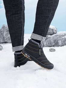 男士全地形冬季靴 - 高帮保暖内衬雪地靴，防滑抓地，适合户外行走