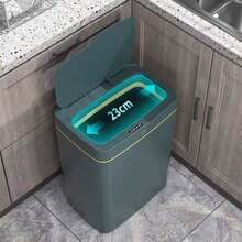 Trash Can With Smart Automatic Sensor Easy Open With Touch Home Trash Can 15 Liters - Aleatório - 查看 8