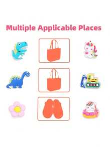 HOEASE Śliczne zwierzątka do butów, akcesoria dekoracyjne, zawieszki do butów z PVC - personalizacja - idealne do dekoracji