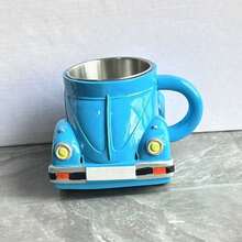 1 Pc Beetle Shaped Coffee Cup, Mug, Personalized Creative Unique Design Water Cup, Very Suitable For Office, Gift, Family, Christmas Perfect Gift - Multicolor - View 9