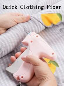 1 件迷你缝纫枪套装、快速服装固定器(含针、紧固件和纽扣)、精细缝纫枪 Stitchy 快速服装固定器、服装通用标签枪、快速修复手持式快速缝纫枪 - 彩色 - 查看 3