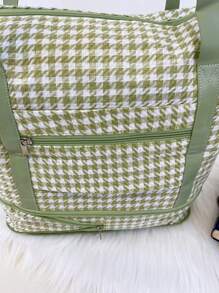 Large Capacity Lightweight Waterproof Travel Tote Bag, Can Be Expanded Or Reduced, Convenient For University Students And Tourists - Green - View 10