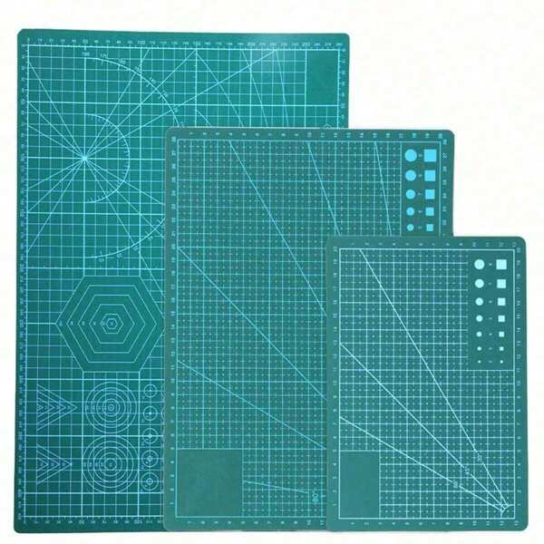 Estera de corte con autorreparación A3/A4/A5, almohadilla de proceso de corte con cuchillo rotativo, tabla de corte suave verde para marroquinería