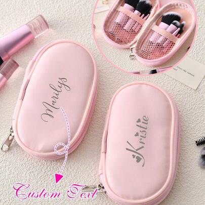 Bộ 10 túi đựng mỹ phẩm cá nhân hóa, túi trang điểm mini, quà tặng cho phù dâu, quà tặng cho người yêu thích trang điểm, quà tặng tiệc độc thân, quà tặng cho phụ nữ, quà tặng cho giáo viên nữ, cọ trang điểm với lông mềm dày phù hợp cho da nhạy cảm, phù hợp cho mọi phụ nữ, có thể dùng làm quà tặng cho bạn bè, nhỏ gọn và dễ mang theo, thích hợp cho các chuyến công tác và du lịch.