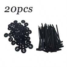 100/50/20PCS Universal Nylon Zip Ties Self-Locking Plastic Cable Tie Fastening Rings Zipper Wrap Straps With Clips Car Accessories