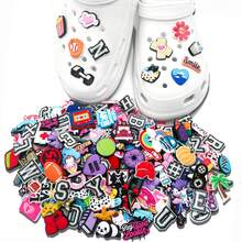 Random Series 10/30/50/100Pcs DIY Charms For Shoe Key Chain Sandals Beach Bags, PVC Shoe Charms For Clogs Premium Quality Popular Decorations Accessories Great Gifts For Christmas, Birthday, Party Summer, School - Multicolor - View 13