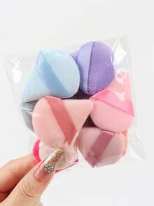 5/10/20/30/50/100 pièces Mini Houppette de poudre en velours, fabriquée en matériau de velours ultra doux, conçue pour le contouring, les yeux et les coins, convient à tous les types de peau. Accessoires cosmétiques, houppette de poudre, éponge de maquillage, prix abordable, peut être utilisée pour la décoration de la chambre, la coiffeuse, les voyages, la chambre à coucher et plus encore. Outils cosmétiques abordables, cadeau de Noël, cadeau pour elle - Multicolore - Voir 12