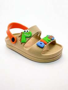 Children's Papete Sandal Men's Platform Dino Dinosaur Comfortable Soft Lightweight - 米色 - 查看 7