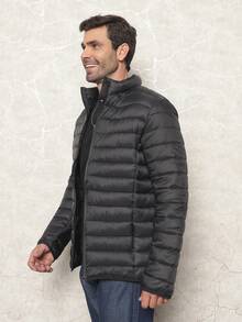 Bobojaco Men's Nylon Puffer Jacket Winter Fashion - Black - View 4