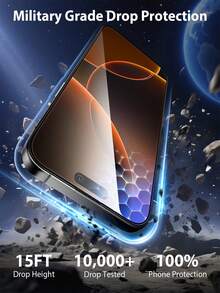 3片装自动对齐钢化玻璃屏幕保护膜，高清材质，防尘，无气泡，易于贴合，兼容苹果X/XR/11/12/13/14/15/16/16 Plus/16 Pro/16 Pro Max/16e系列，生日、送给家人、朋友的理想礼物，必备手机屏幕保护膜，适合日常保护、办公、居家使用，防水、防震、防摔、防刮、防指纹，全覆盖。 - 無色 - 查看 3